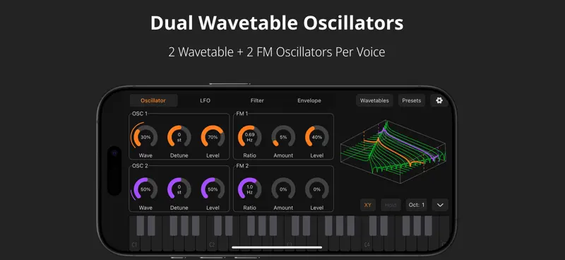Nikaya Wavetable and FM Synth screenshot 1 of 10