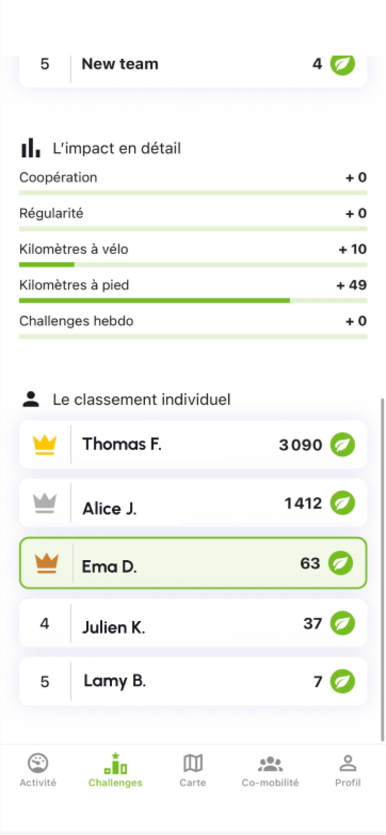 Mon trajet vert screenshot 3