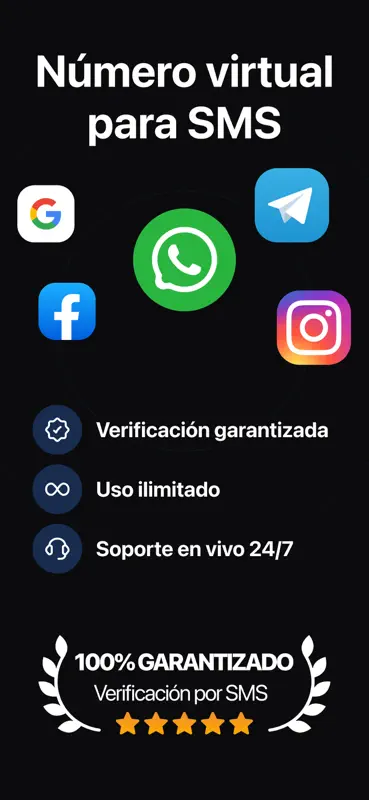 Recibe SMS y Número Virtual screenshot 1 of 5