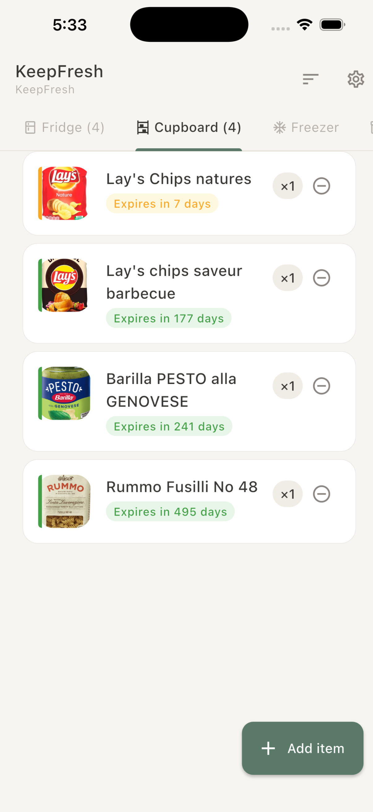 KeepFresh: Expiry Date Tracker screenshot 2