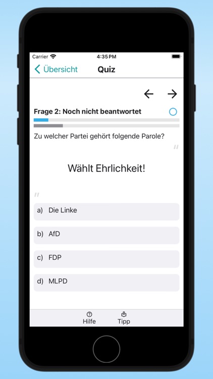 Parteiparolen Quiz Thüringen