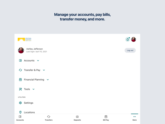 VCCU Mobile iPad screenshot 4 - Finance app