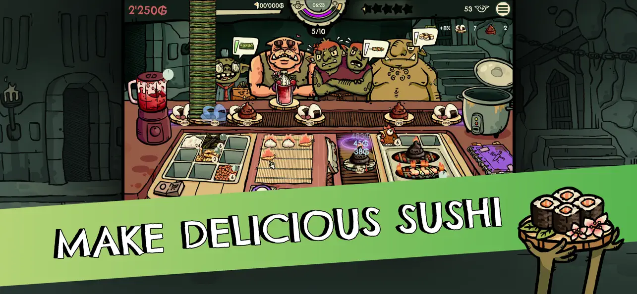 #1. Goblin Sushi (iOS) 由: Old Cake Factory GmbH