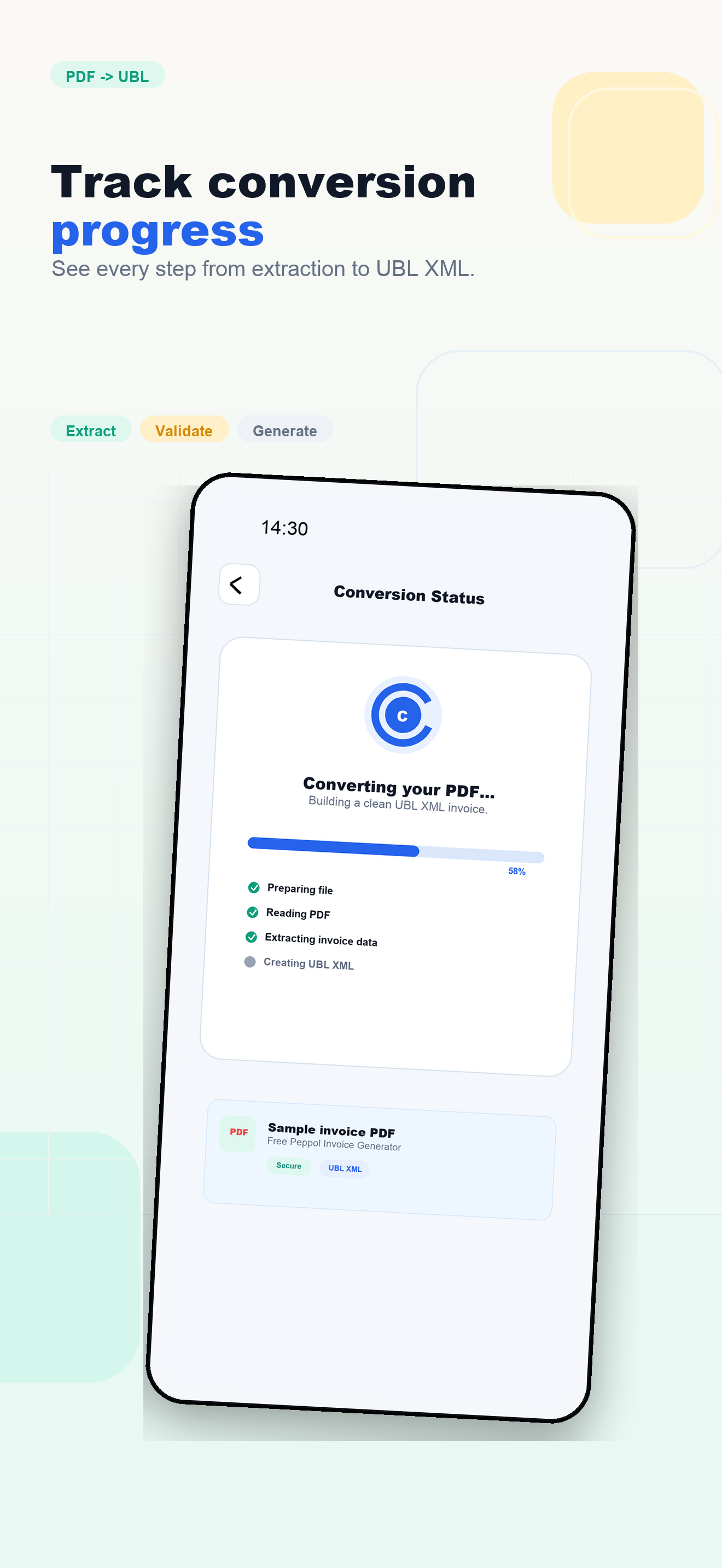 PDF to UBL Converter screenshot 3