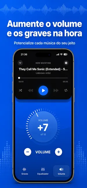 Amplificador de Volume + Bass iPhone screenshot 2