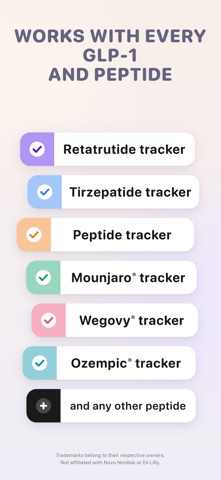 Reta Tracker - Peptide & GLP-1 Screenshot 1 of 4