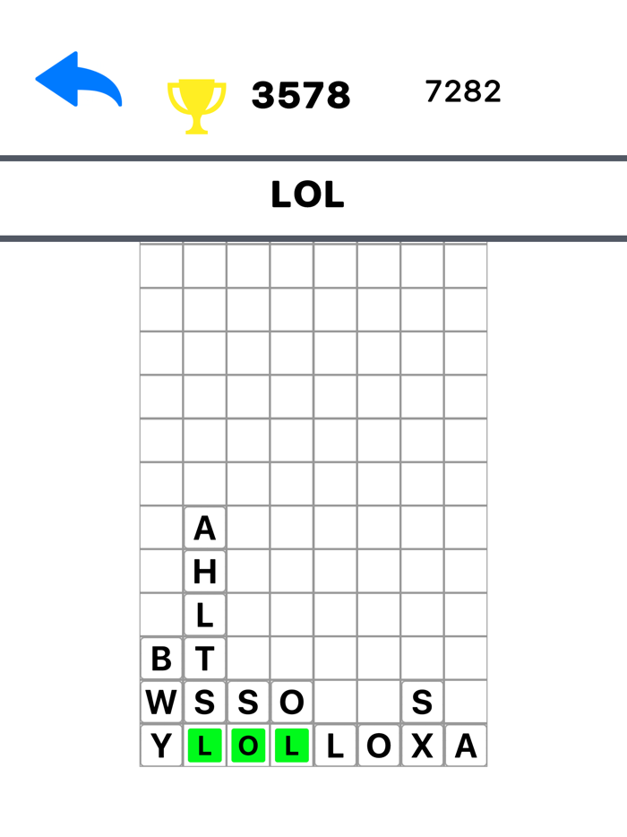 Falling Words Word Puzzle