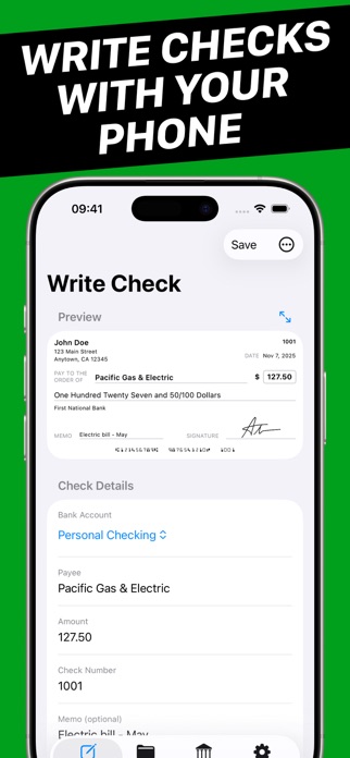 Check Writer - Write & Print Screenshot 1 of 4