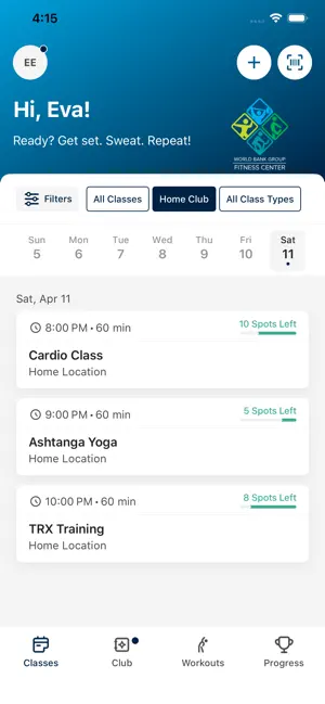 WBG Fitness Center screenshot 2