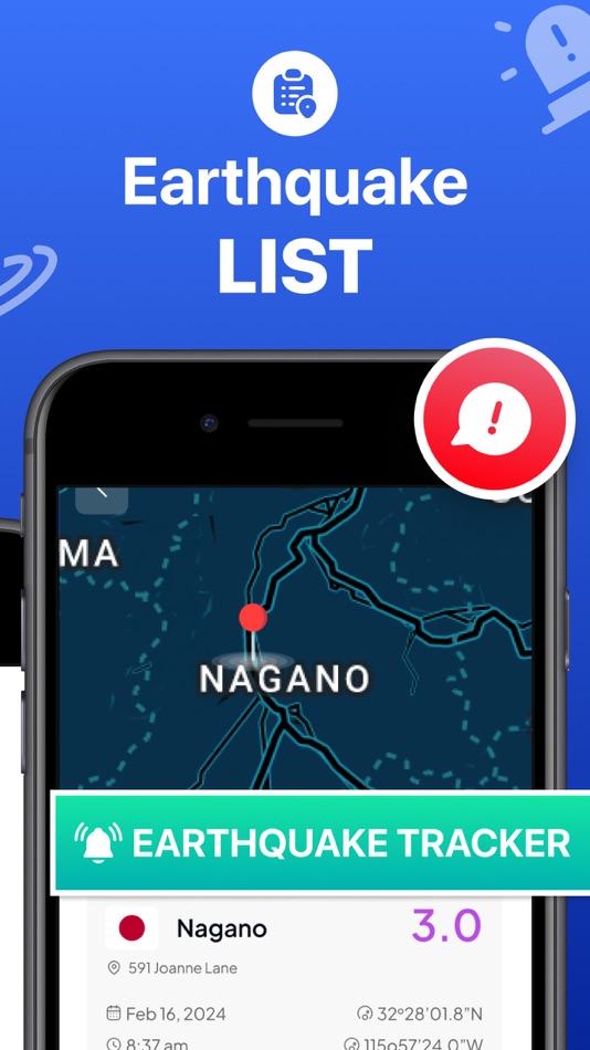 #3. Earthquake Alerts Map Feed (iOS) 由: Gowalk Inc.