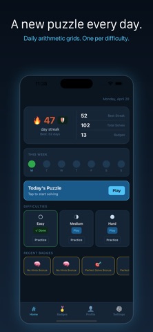 SOLVD: Daily Math Puzzle Game iPhone screenshot