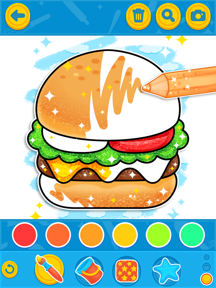 Coloring Meals Game