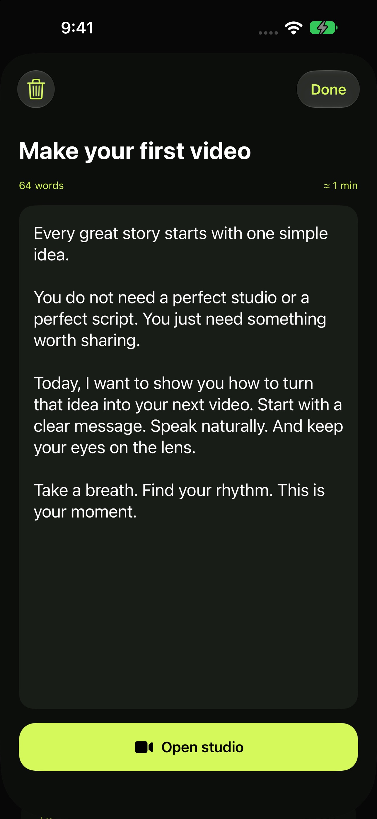 Screenshot 2 of Verso: Teleprompter Camera