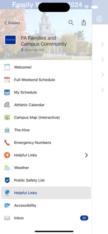 Andover Event Guides Screenshot 1 of 3