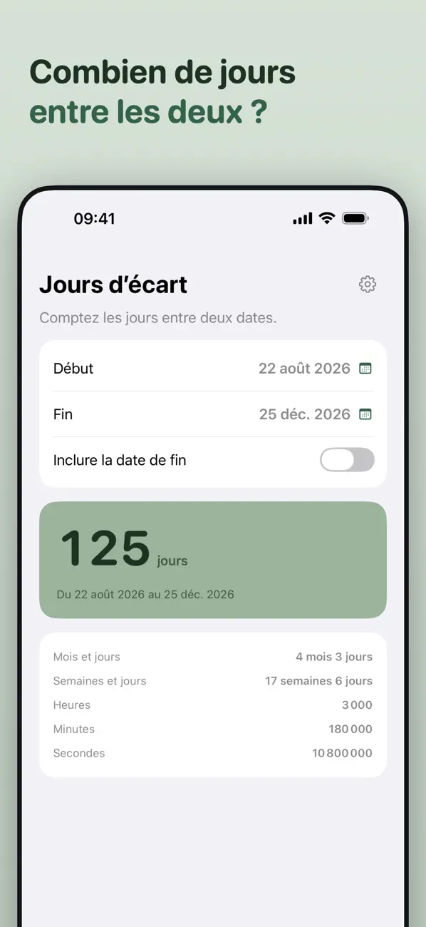 Screenshot #1 pour Simple Date Calculator