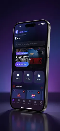 Capture d'écran de Lumina Plus IPTV sur iPhone 2