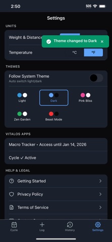 VitalOS Cycle Screenshot 8 of 9
