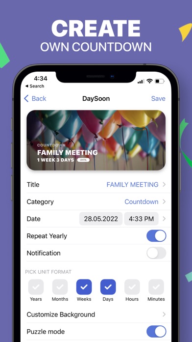 Screenshot #3 pour Day Counter Widget - CountDown