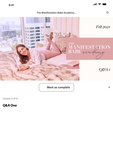 Manifestation Babe iPad screenshot
