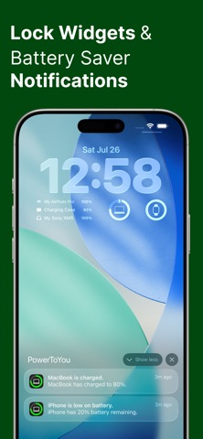 Battery Widget: PowerToYou App Store preview screenshot 4