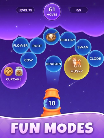Word Bubble Starlight iPad screenshot