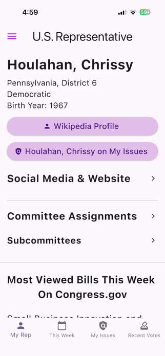 CongressAndMe Screenshot 1 of 6