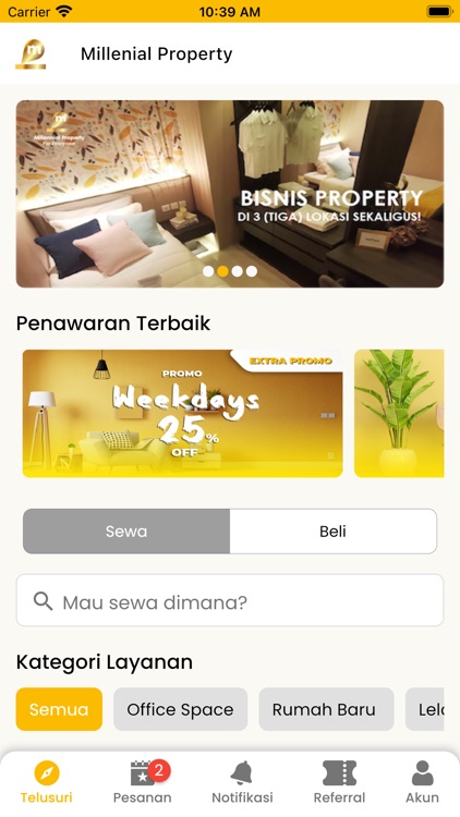 Millpro: Sewa & Beli Apartment