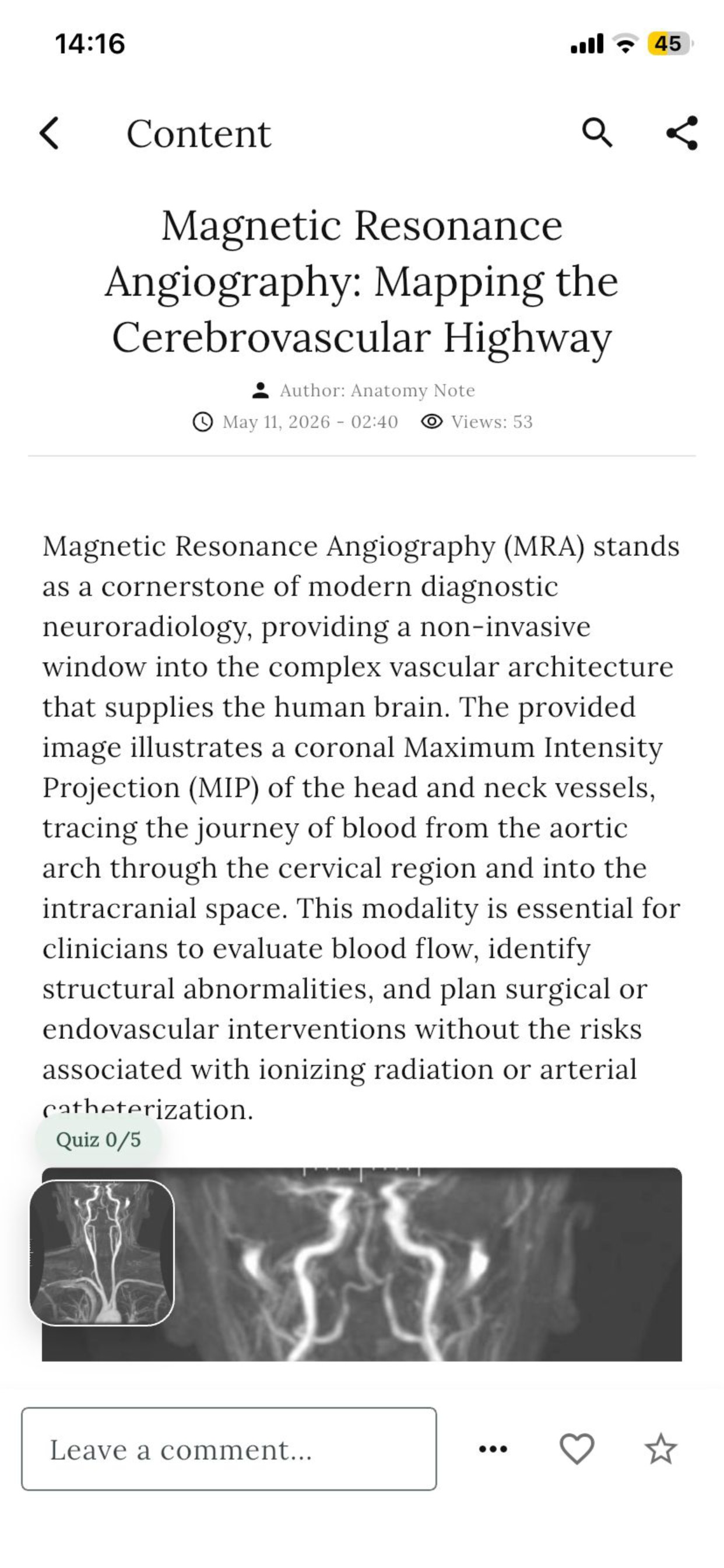 Anatomy note screenshot 3