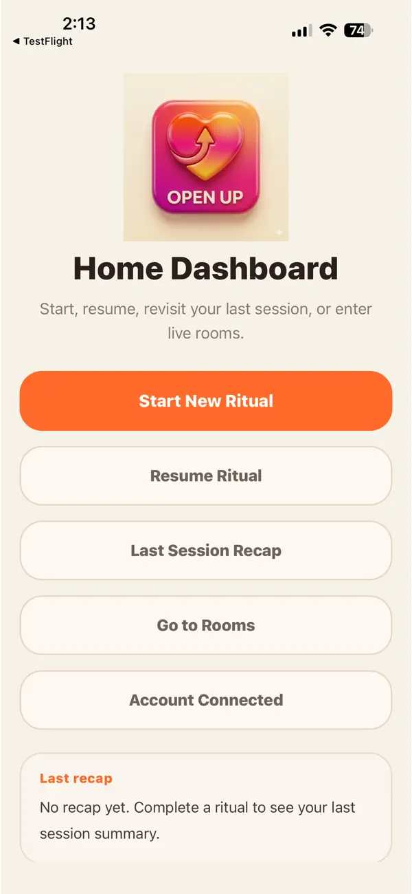 Screenshot #1 pour Open Up: Ritual