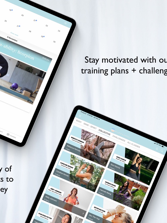 Om Life Living Yoga iPad screenshot 4 - Health & Fitness app