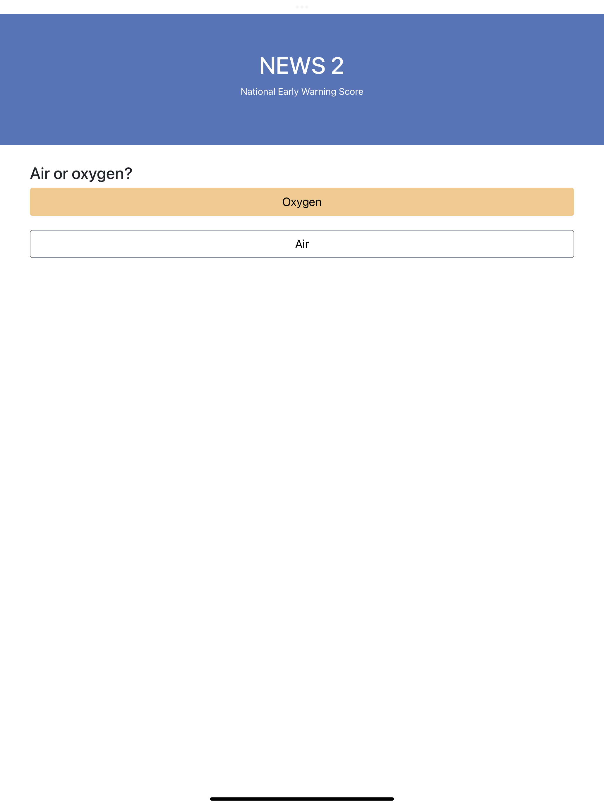 NEWS2 - Calculator