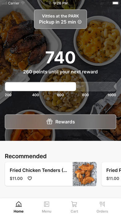 Vittles at the PARK iPhone screenshot 1 - Food & Drink app
