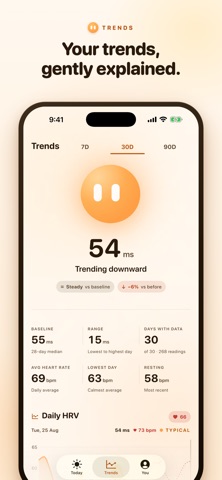 Moment: HRV Tracker Screenshot 3 of 5