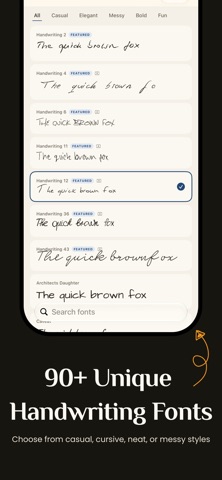 Inkraft: Text to Handwriting Screenshot 2 of 5