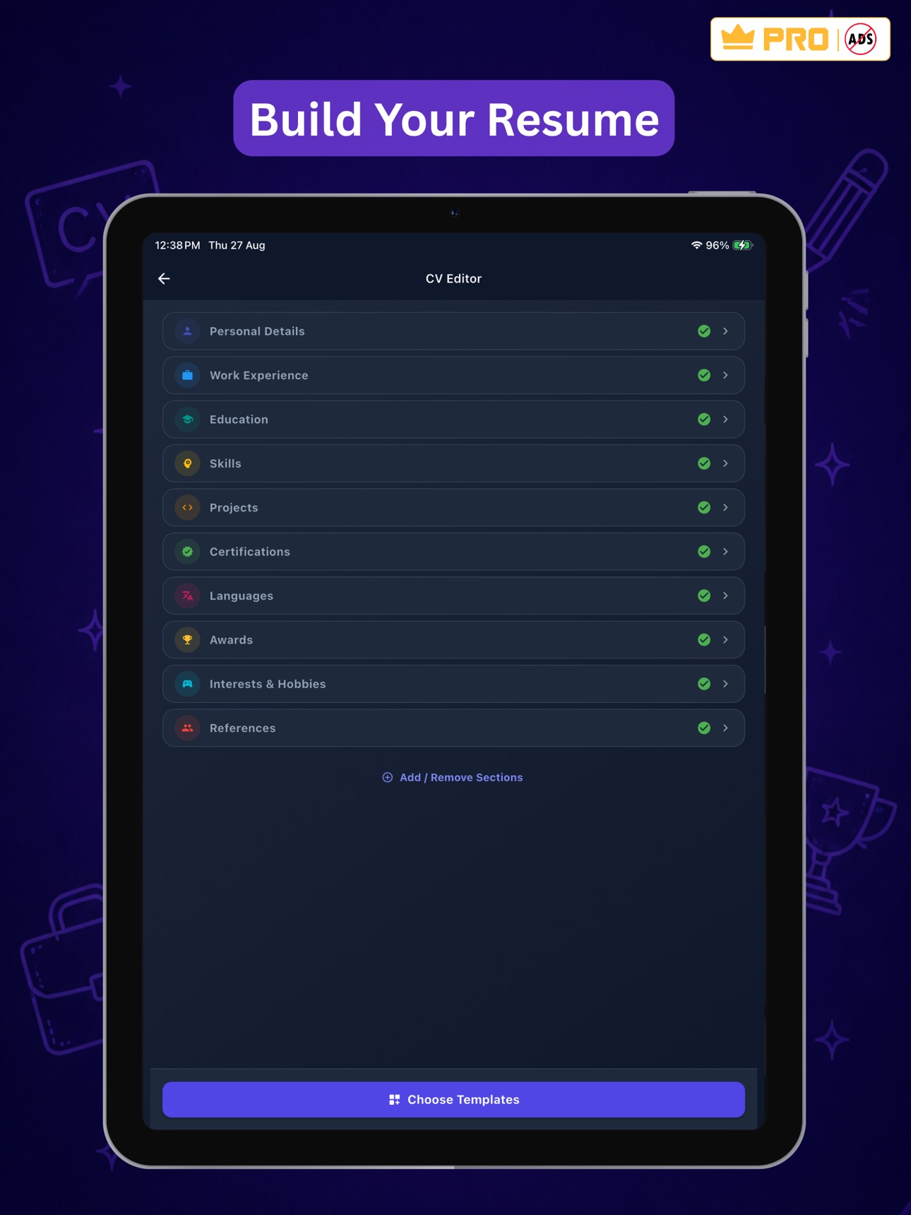 Screenshot 8 of CareerPrep: Resume Builder PRO