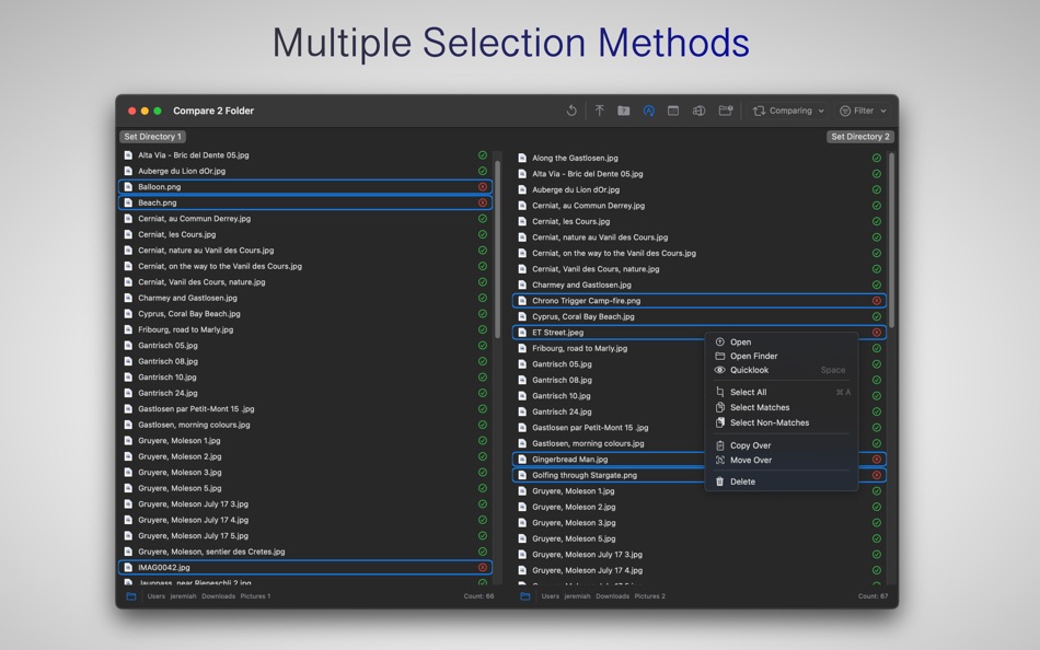 #2. Compare 2 Folder (macOS) 由: Ebey Tech LLC
