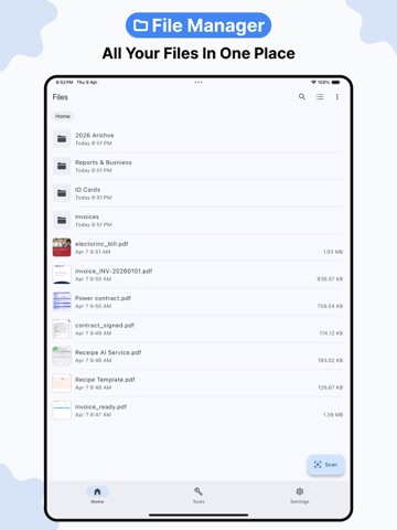 DocKit: PDF Scanner & Toolkit iPad screenshot
