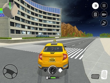 Midnight Taxi Car Driving Game iPad screenshot