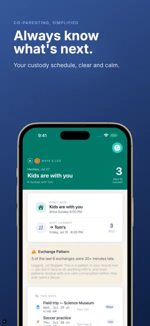 Custody Calendar - Relay screenshot 1