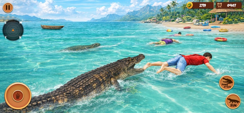 Batalha de Crocodilos Caça 3D screenshot 4