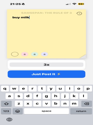Samsepan-Quick Lockscreen Memo iPad screenshot