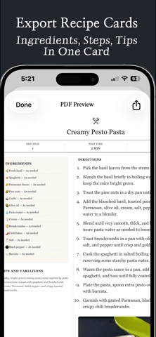 Let Him Cook: Recipe Saver screenshot