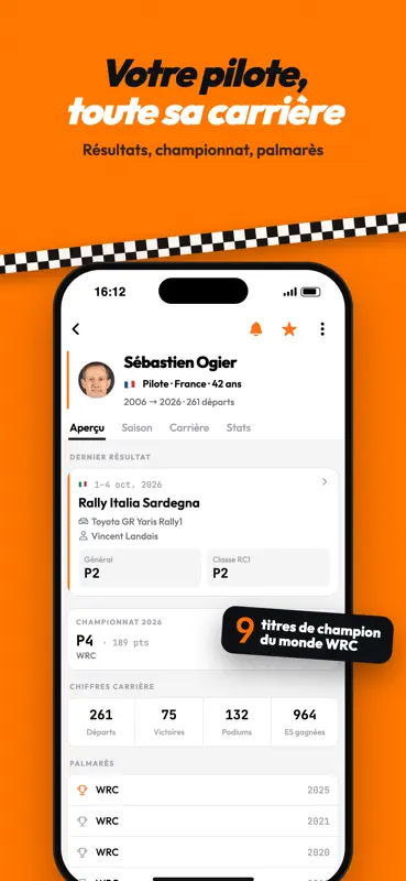 RallyTrack - Résultats rallye screenshot 5 of 7