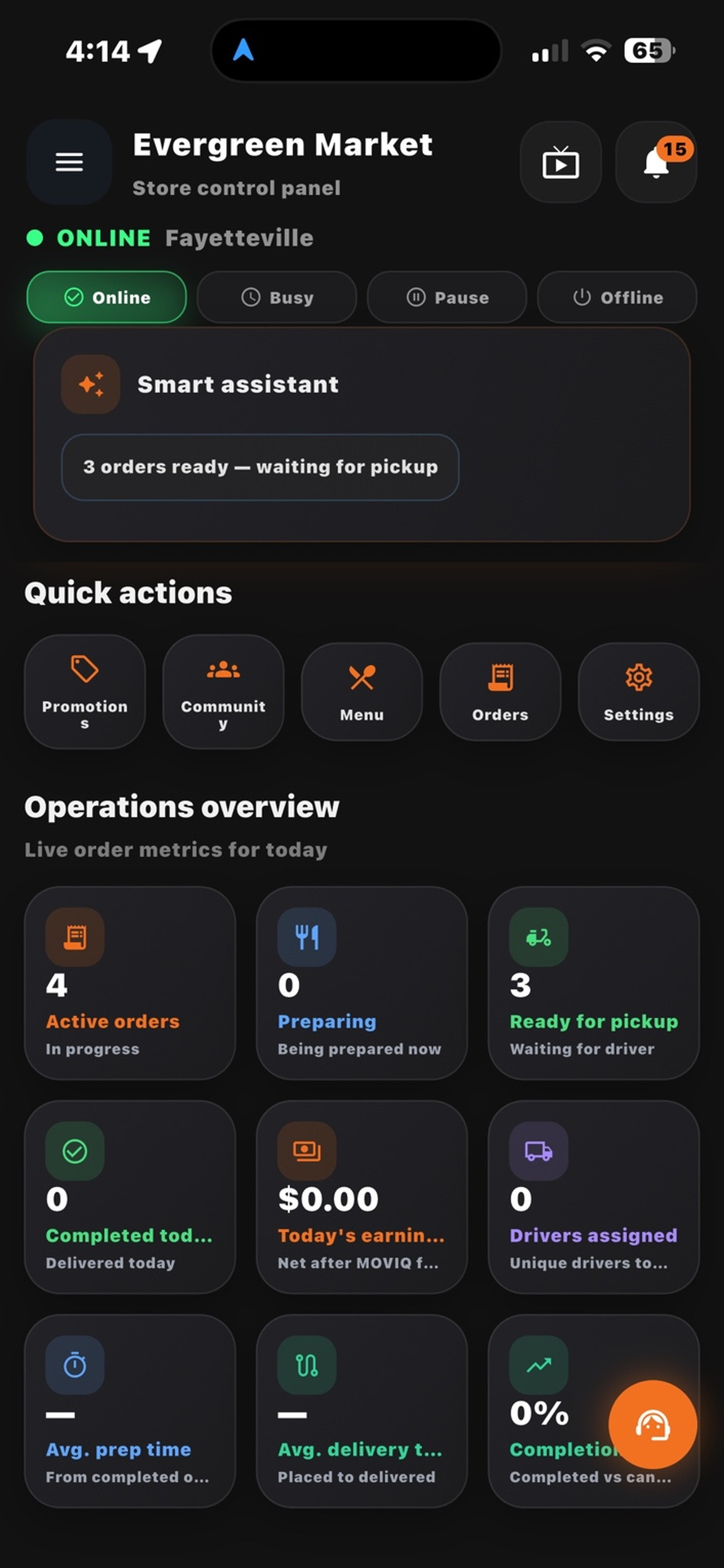MOVIQ Delivery screenshot 5