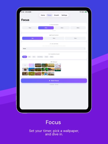 FocusLock - Smart App Lock iPad screenshot