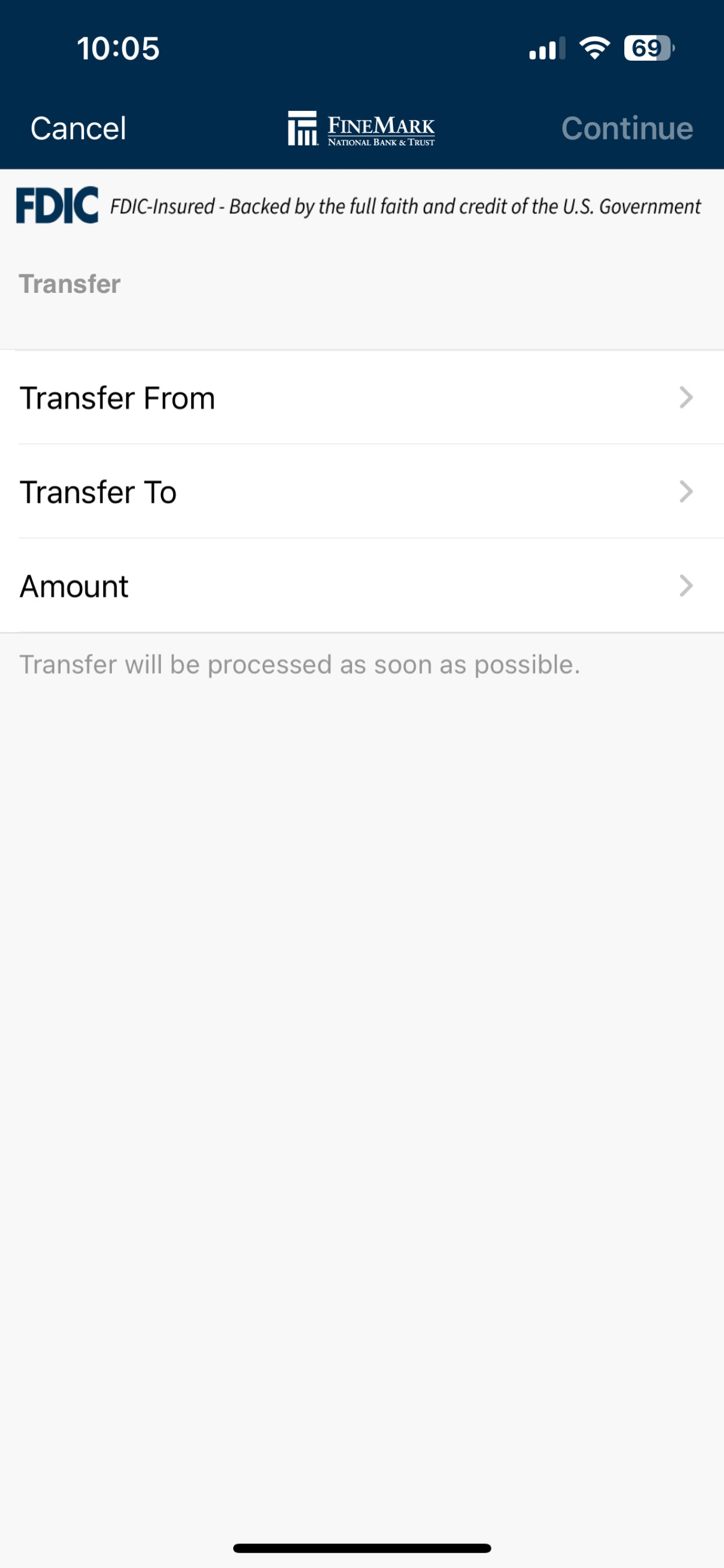 FineMark Personal Mobile App