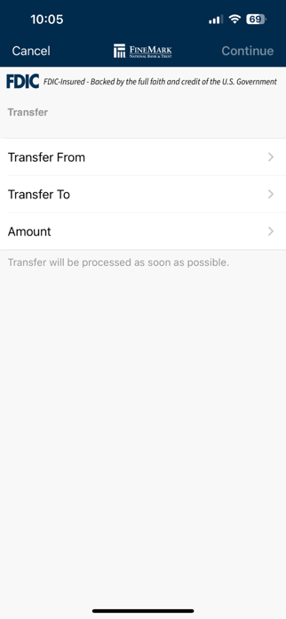 FineMark Personal Mobile App Screenshot 3 of 5