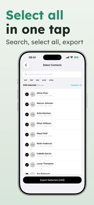 Shift: Contact Export & Backup screenshot 2