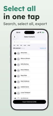Shift: Contact Export & Backup Screenshot 2 of 5