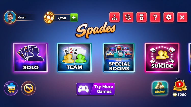 Bid Whist Spades Classic Games